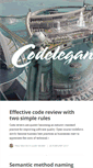 Mobile Screenshot of codelegance.com